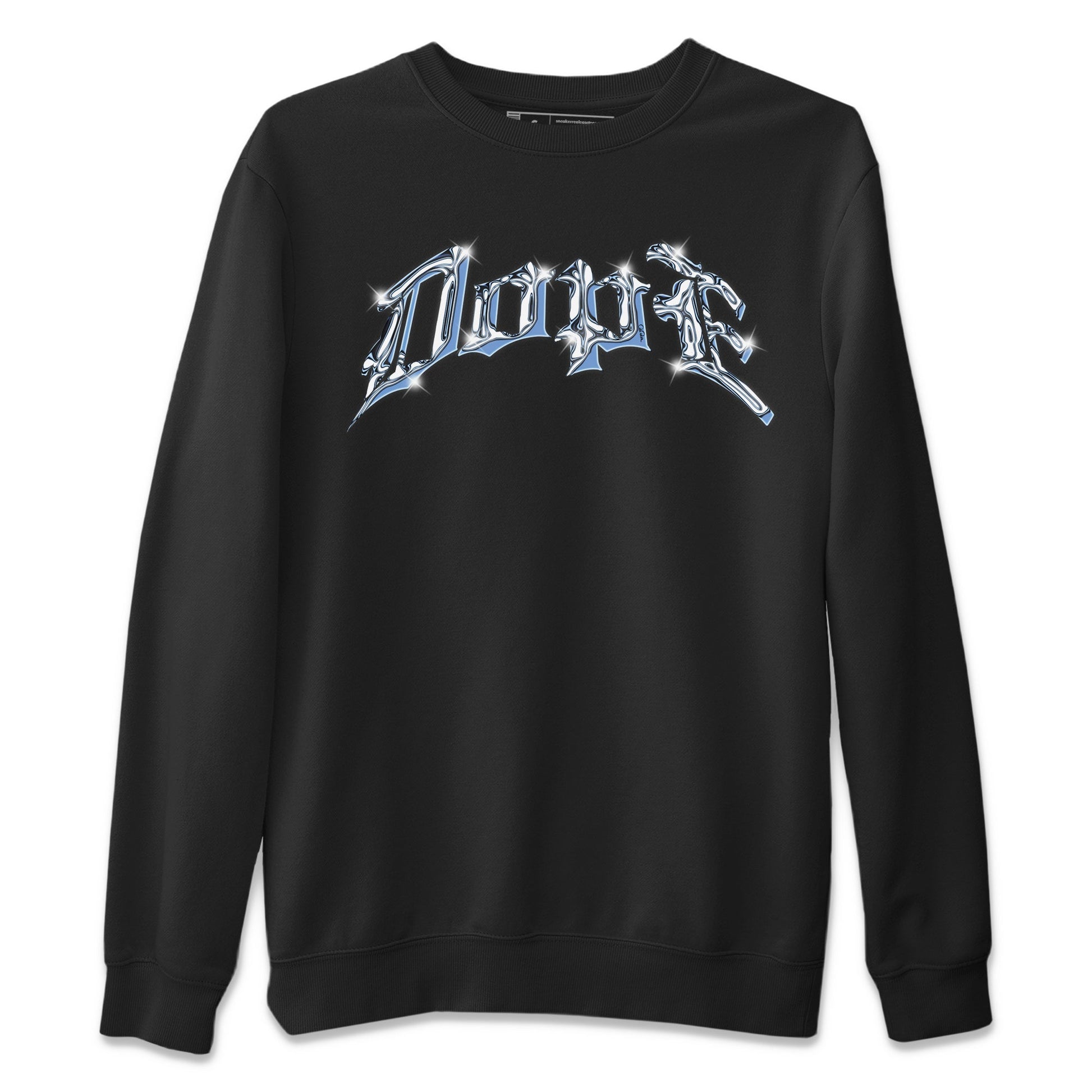 Air Jordan 1 Retro High OG UNC Toe Shirt to match Jordans Dope Sneaker Tees 1s UNC Toe SNRT Sneaker Release Tees Crew Neck T-Shirts Black 2