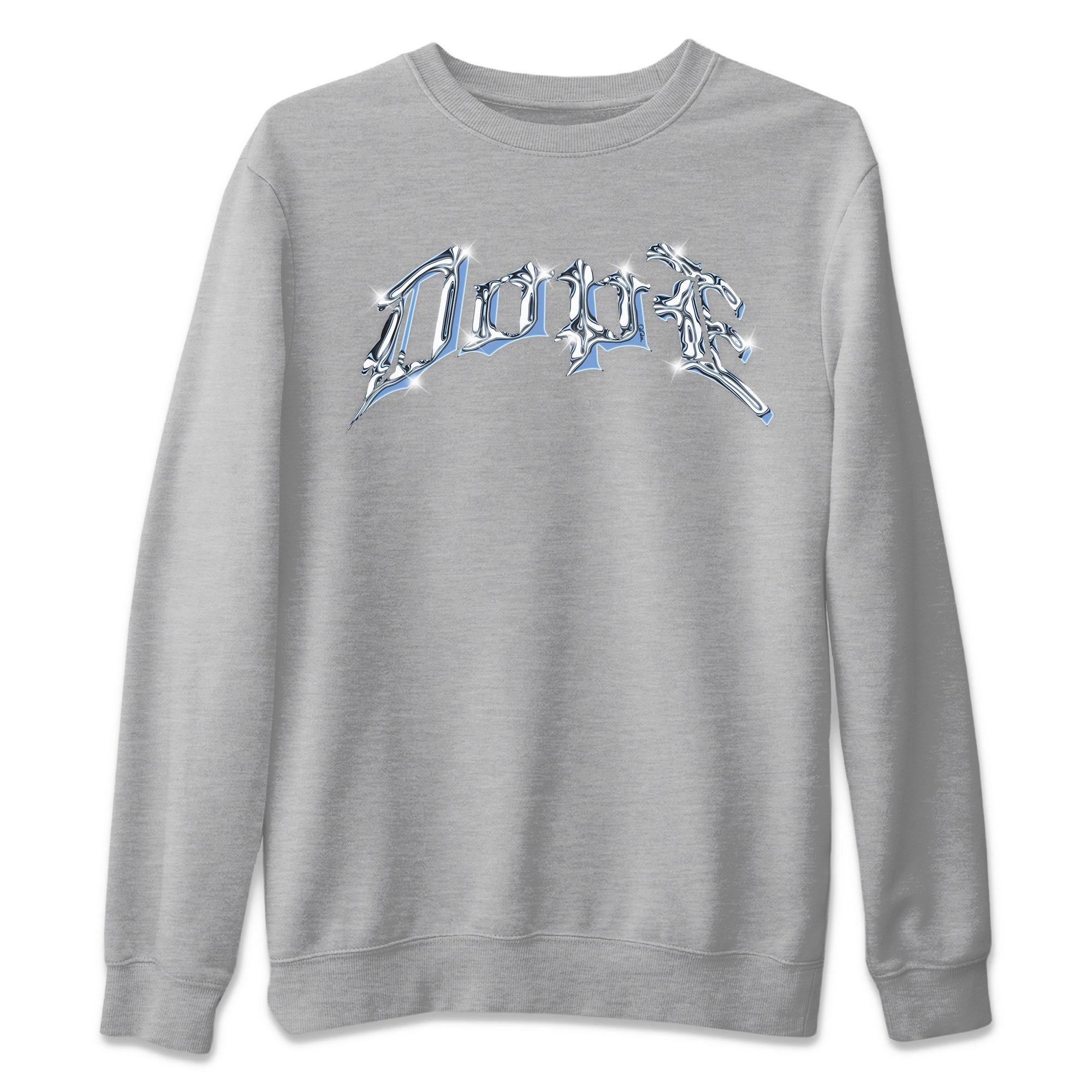Air Jordan 1 Retro High OG UNC Toe Shirt to match Jordans Dope Sneaker Tees 1s UNC Toe SNRT Sneaker Release Tees Crew Neck T-Shirts Heather Grey 2