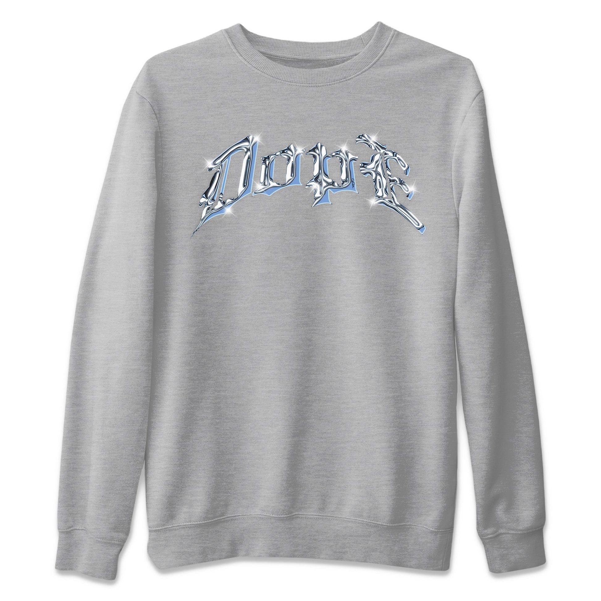 Air Jordan 1 Retro High OG UNC Toe Shirt to match Jordans Dope Sneaker Tees 1s UNC Toe SNRT Sneaker Release Tees Crew Neck T-Shirts Heather Grey 2