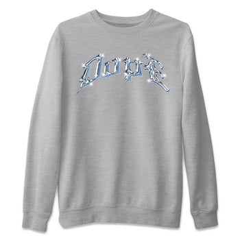 Air Jordan 1 Retro High OG UNC Toe Shirt to match Jordans Dope Sneaker Tees 1s UNC Toe SNRT Sneaker Release Tees Crew Neck T-Shirts Heather Grey 2