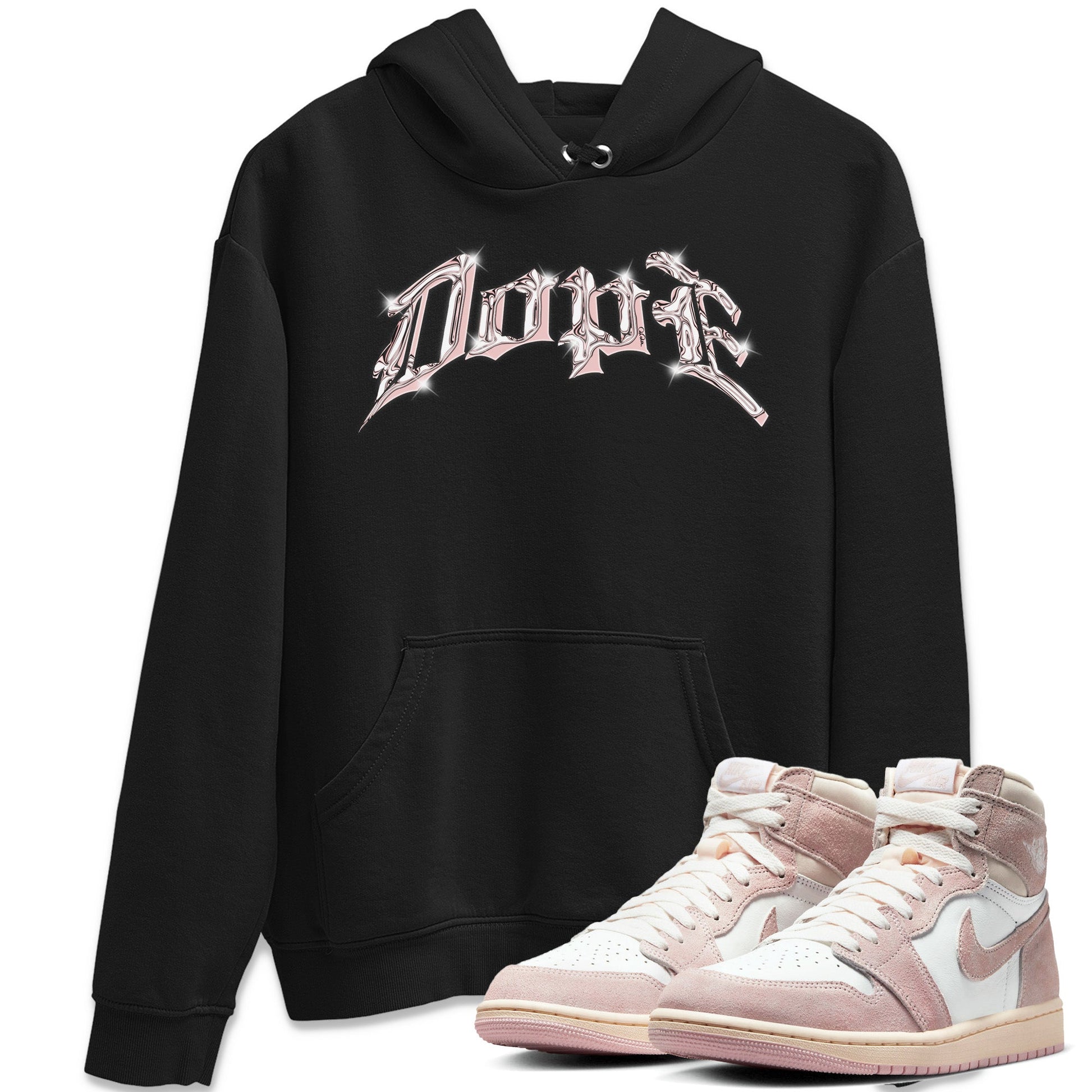 AJ1 Retro High OG Washed Pink Sneaker Match Tees Dope Sneaker Tees AJ1 Retro High OG Washed Pink Sneaker Release Tees Unisex Shirts Black 1