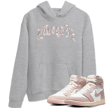 AJ1 Retro High OG Washed Pink Sneaker Match Tees Dope Sneaker Tees AJ1 Retro High OG Washed Pink Sneaker Release Tees Unisex Shirts Heather Grey 1