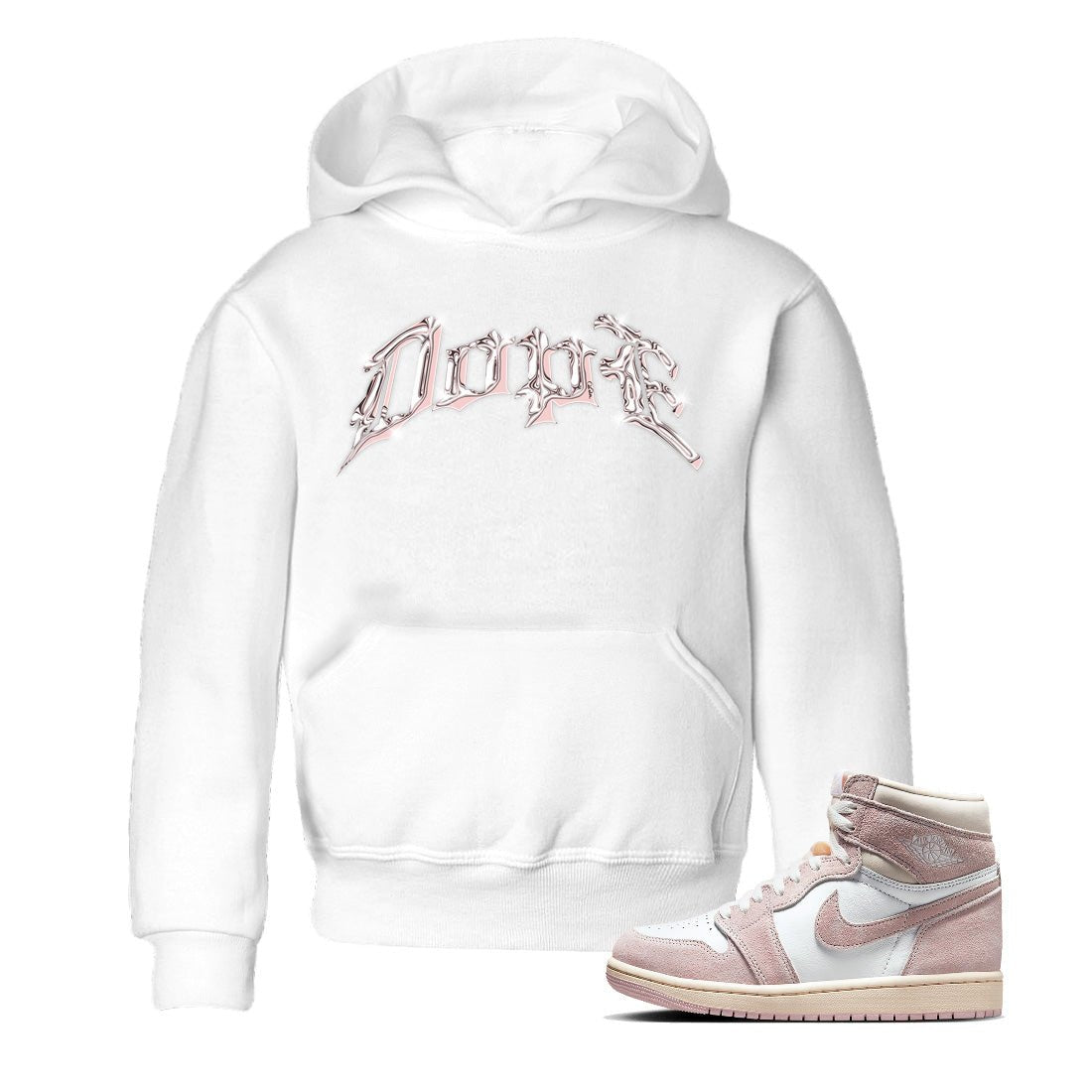 AJ1 Retro High OG Washed Pink Sneaker Match Tees Dope Sneaker Tees AJ1 Retro High OG Washed Pink Sneaker Release Tees Kids Shirts White 1