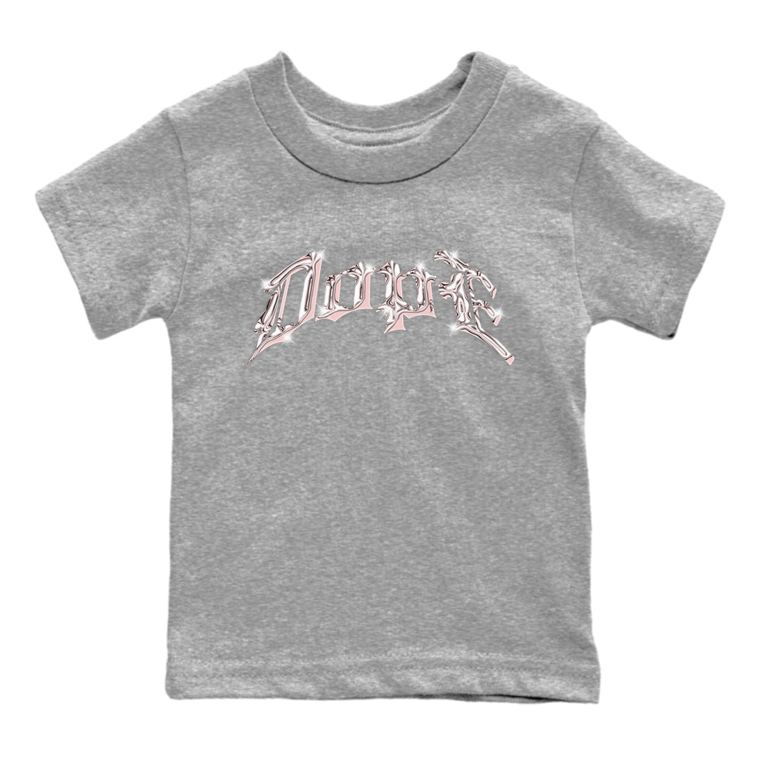 AJ1 Retro High OG Washed Pink Sneaker Match Tees Dope Sneaker Tees AJ1 Retro High OG Washed Pink Sneaker Release Tees Kids Shirts Heather Grey 2