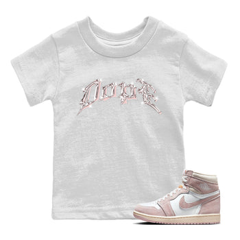 AJ1 Retro High OG Washed Pink Sneaker Match Tees Dope Sneaker Tees AJ1 Retro High OG Washed Pink Sneaker Release Tees Kids Shirts White 1