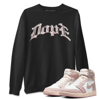 AJ1 Retro High OG Washed Pink Sneaker Match Tees Dope Sneaker Tees AJ1 Retro High OG Washed Pink Sneaker Release Tees Unisex Shirts Black 1