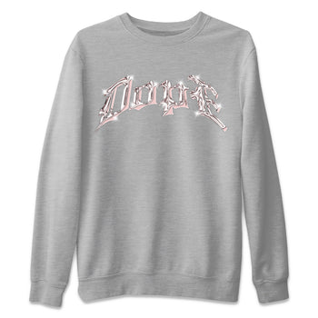 AJ1 Retro High OG Washed Pink Sneaker Match Tees Dope Sneaker Tees AJ1 Retro High OG Washed Pink Sneaker Release Tees Unisex Shirts Heather Grey 2