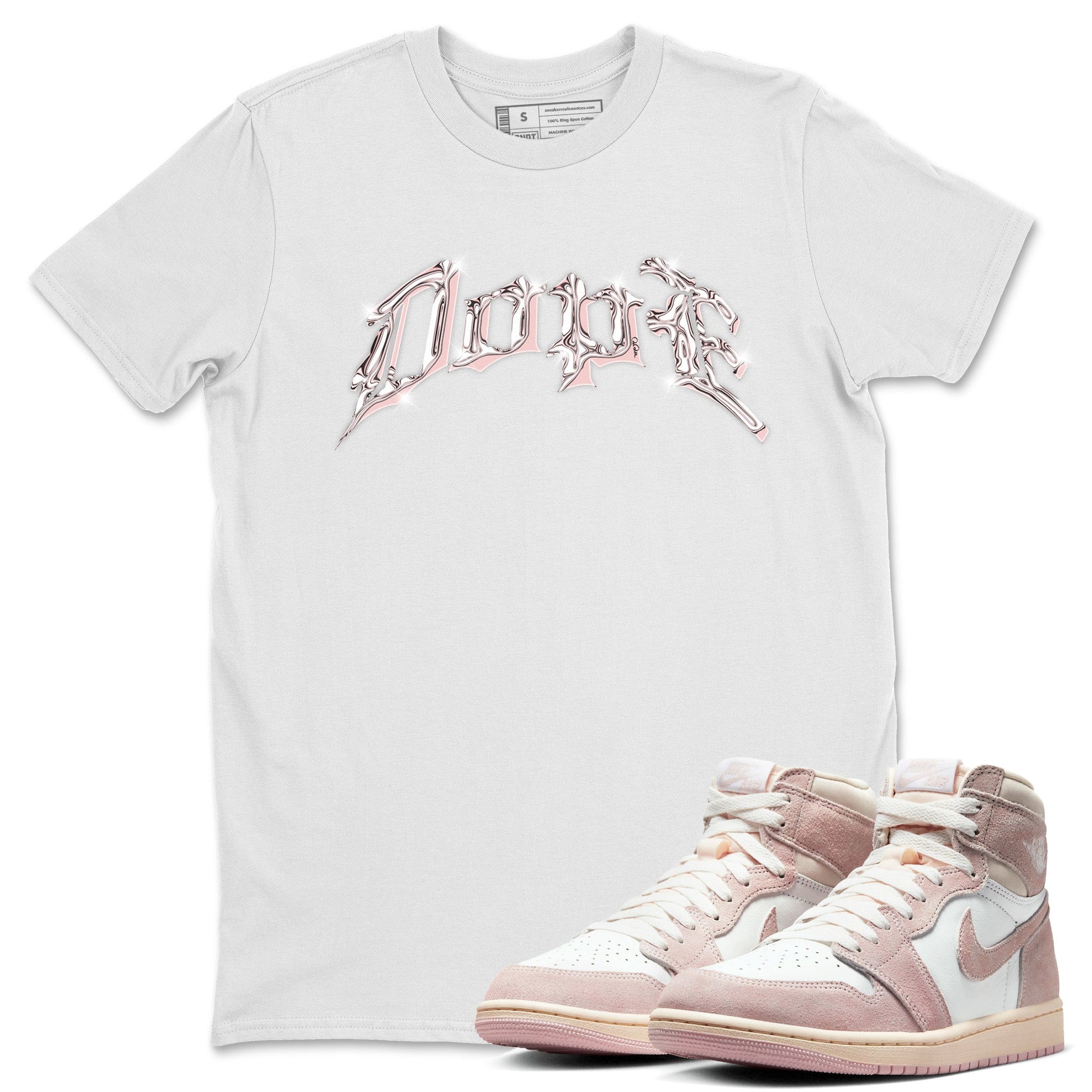 AJ1 Retro High OG Washed Pink Sneaker Match Tees Dope Sneaker Tees AJ1 Retro High OG Washed Pink Sneaker Release Tees Unisex Shirts White 1