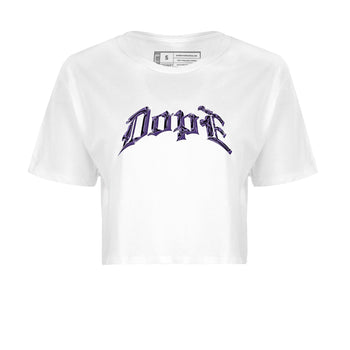 Air Jordan 12 Field Purple Sneaker Match Tees Dope Sneaker Tees AJJordan 12 Lakers Sneaker Release Tees Women's Shirts White 2