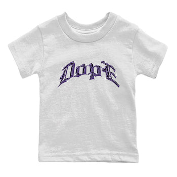Air Jordan 12 Field Purple Sneaker Match Tees Dope Sneaker Tees AJJordan 12 Lakers Sneaker Release Tees Kids Shirts White 2