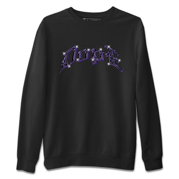 Air Jordan 12 Field Purple Sneaker Match Tees Dope Sneaker Tees AJJordan 12 Lakers Sneaker Release Tees Unisex Shirts Black 2