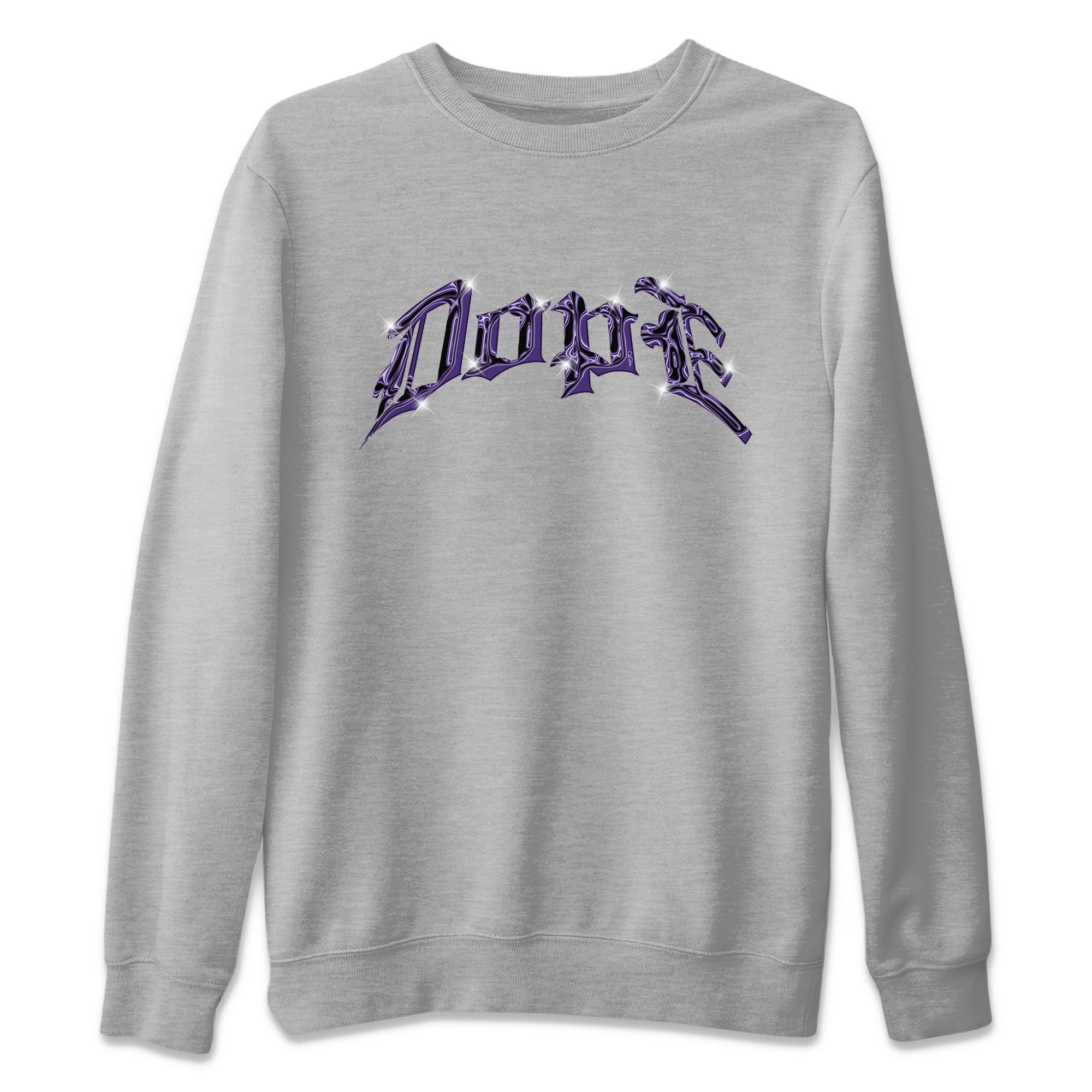 Air Jordan 12 Field Purple Sneaker Match Tees Dope Sneaker Tees AJJordan 12 Lakers Sneaker Release Tees Unisex Shirts Heather Grey 2