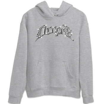 Air Jordan 14 Metallic Silver Sneaker Match Tees Dope Sneaker Tees AJ14 Metallic Silver Sneaker Release Tees Unisex Shirts Heather Grey 2