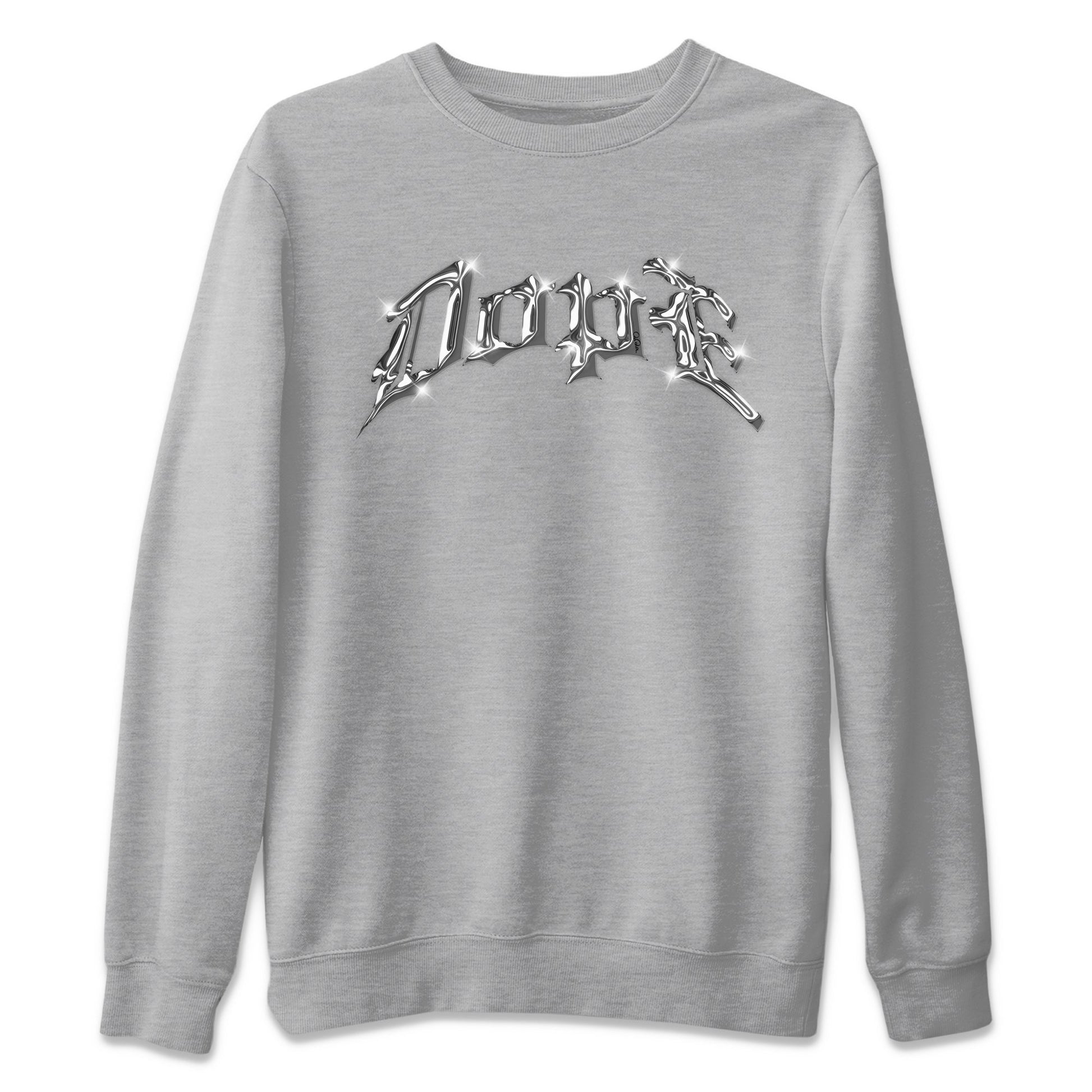 Air Jordan 14 Metallic Silver Sneaker Match Tees Dope Sneaker Tees AJ14 Metallic Silver Sneaker Release Tees Unisex Shirts Heather Grey 2