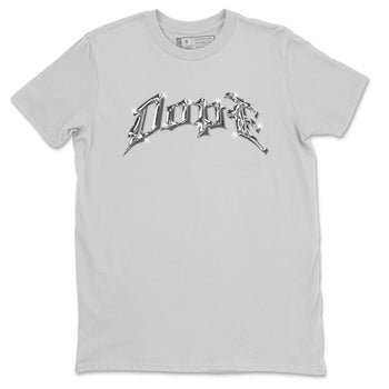 Air Jordan 14 Metallic Silver Sneaker Match Tees Dope Sneaker Tees AJ14 Metallic Silver Sneaker Release Tees Unisex Shirts Silver 2