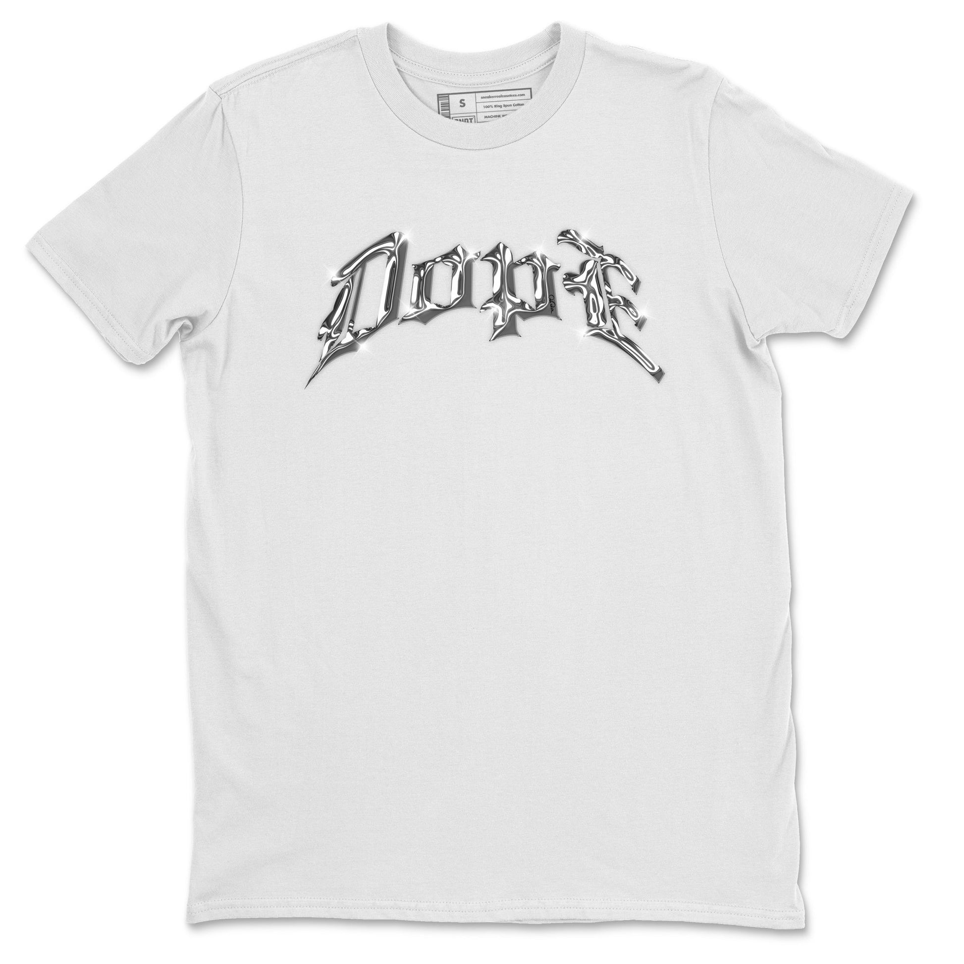 Air Jordan 14 Metallic Silver Sneaker Match Tees Dope Sneaker Tees AJ14 Metallic Silver Sneaker Release Tees Unisex Shirts White 2