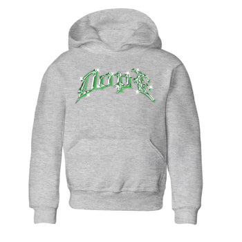 Air Jordan 3 Lucky Green Sneaker Match Tees Dope Sneaker Tees AJ3 Lucky Green Sneaker Release Tees Kids Shirts Heather Grey 2