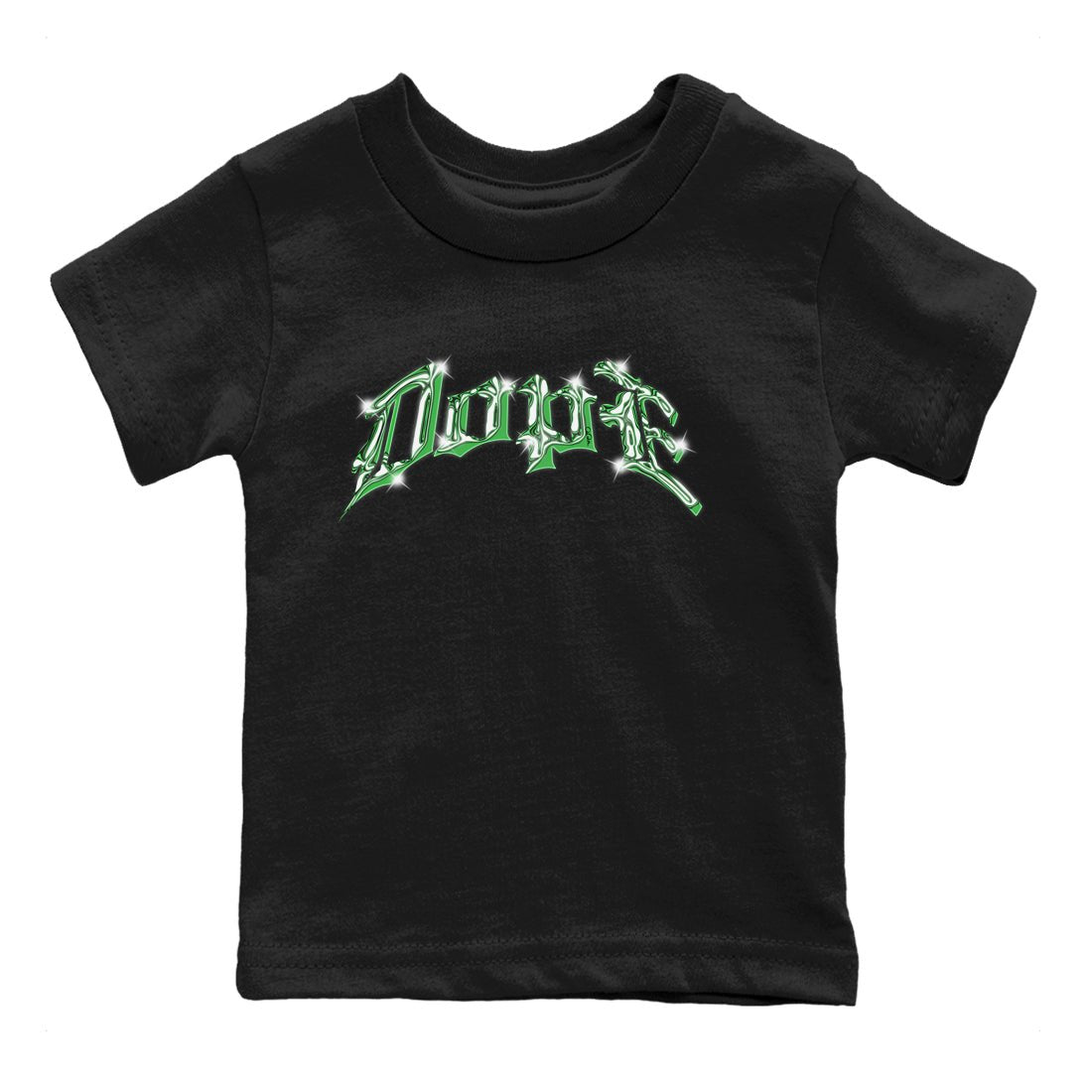 Air Jordan 3 Lucky Green Sneaker Match Tees Dope Sneaker Tees AJ3 Lucky Green Sneaker Release Tees Kids Shirts Black 2