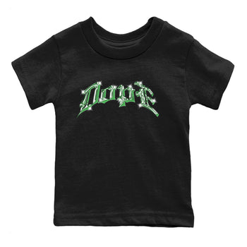 Air Jordan 3 Lucky Green Sneaker Match Tees Dope Sneaker Tees AJ3 Lucky Green Sneaker Release Tees Kids Shirts Black 2