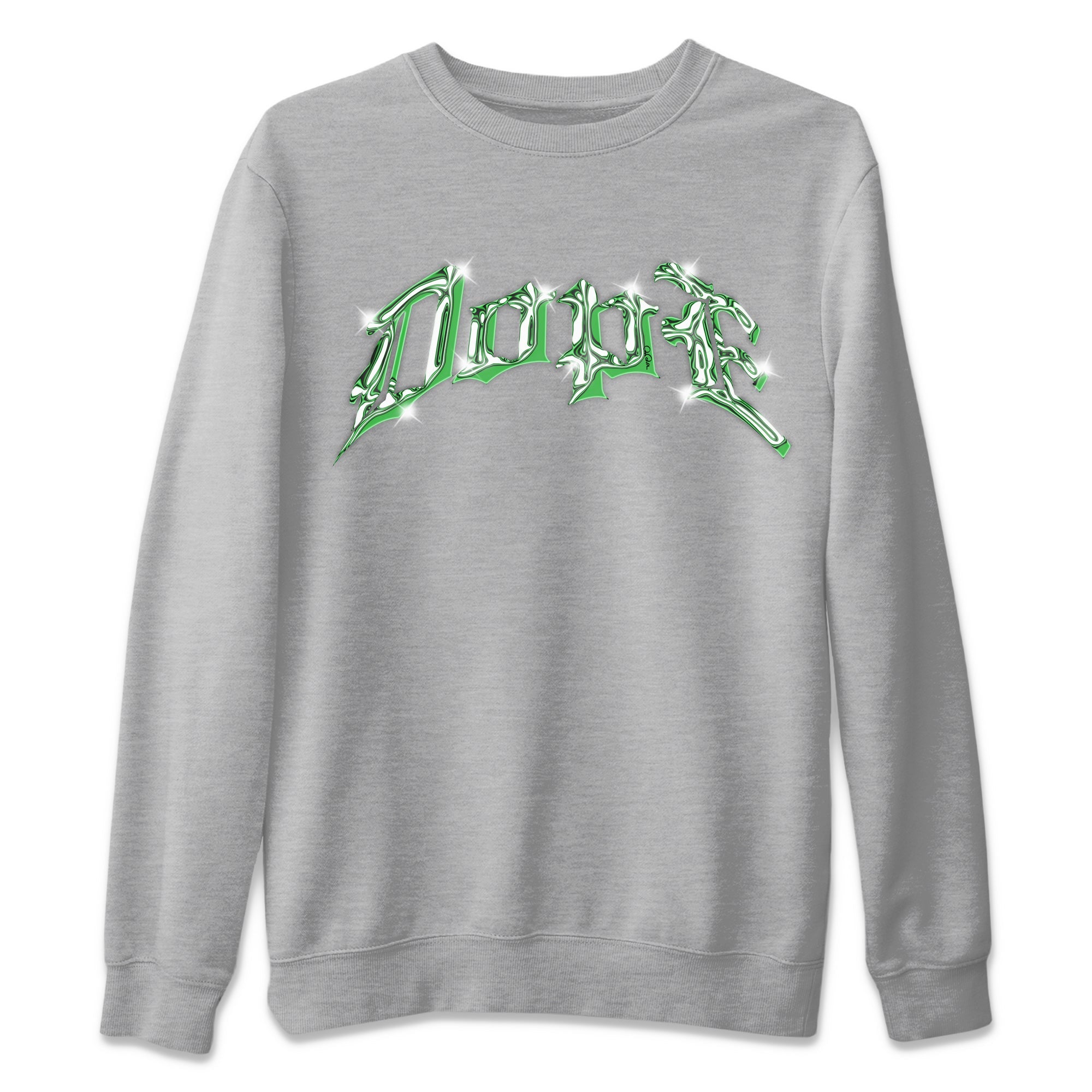 Air Jordan 3 Lucky Green Sneaker Match Tees Dope Sneaker Tees AJ3 Lucky Green Sneaker Release Tees Unisex Shirts Heather Grey 2