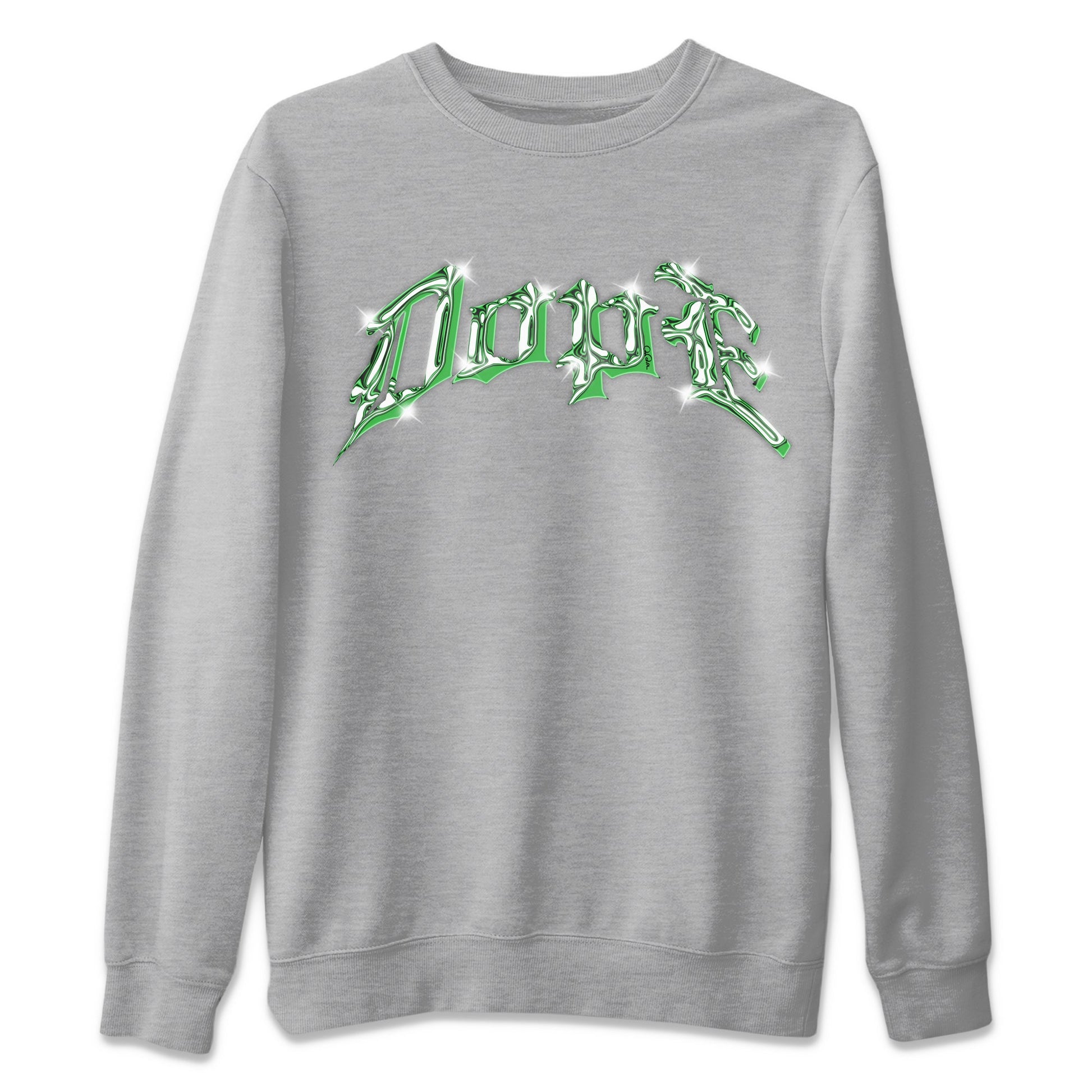 Air Jordan 3 Lucky Green Sneaker Match Tees Dope Sneaker Tees AJ3 Lucky Green Sneaker Release Tees Unisex Shirts Heather Grey 2