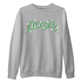 Air Jordan 3 Lucky Green Sneaker Match Tees Dope Sneaker Tees AJ3 Lucky Green Sneaker Release Tees Unisex Shirts Heather Grey 2