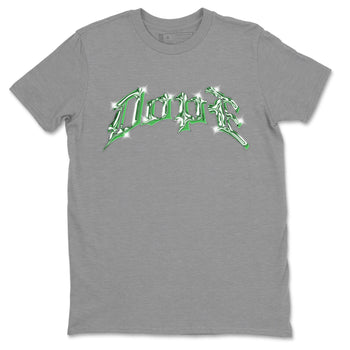 Air Jordan 3 Lucky Green Sneaker Match Tees Dope Sneaker Tees AJ3 Lucky Green Sneaker Release Tees Unisex Shirts Heather Grey 2