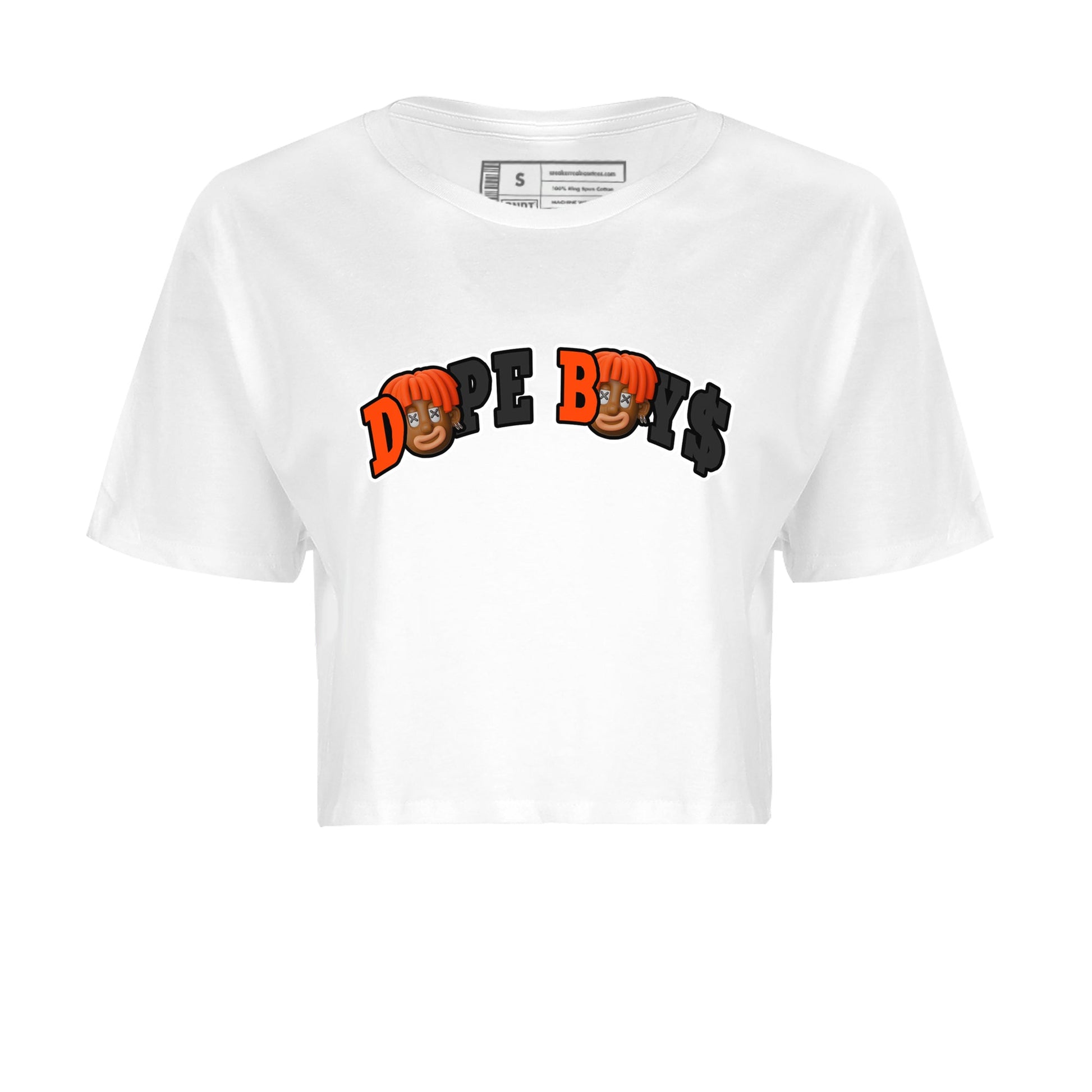 Air Jordan 12 Brilliant Orange Sneaker Match Tees Dope Boys Sneaker Tees AJ12 Brilliant Orange Sneaker Release Tees Women's Shirts White 2