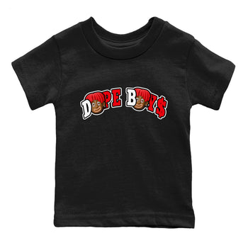 Air Jordan 12 Cherry Sneaker Match Tees Dope Boys Sneaker Tees AJ12 Cherry Sneaker Release Tees Kids Shirts Black 2