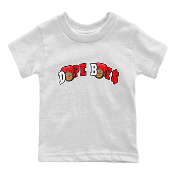 Air Jordan 12 Cherry Sneaker Match Tees Dope Boys Sneaker Tees AJ12 Cherry Sneaker Release Tees Kids Shirts White 2