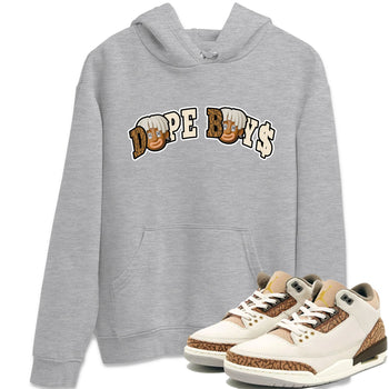 Air Jordan 3 Palomino Sneaker Match Tees Dope Boys Sneaker Tees AJ3 Palomino Sneaker Release Tees Unisex Shirts Heather Grey 1