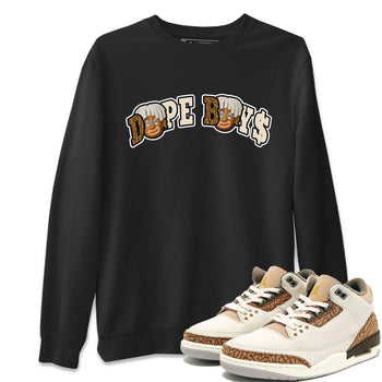 Air Jordan 3 Palomino Sneaker Match Tees Dope Boys Sneaker Tees AJ3 Palomino Sneaker Release Tees Unisex Shirts Black 1