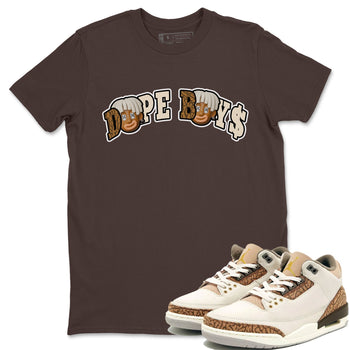 Air Jordan 3 Palomino Sneaker Match Tees Dope Boys Sneaker Tees AJ3 Palomino Sneaker Release Tees Unisex Shirts Dark Chocolate 1