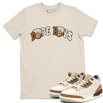 Air Jordan 3 Palomino Sneaker Match Tees Dope Boys Sneaker Tees AJ3 Palomino Sneaker Release Tees Unisex Shirts Natural 1