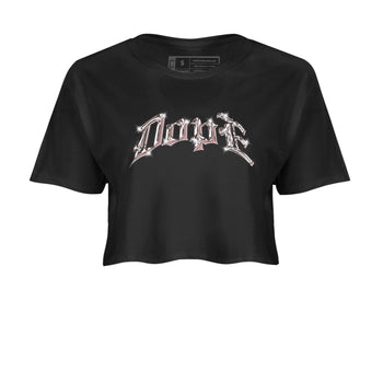 Dunk Rose Whisper shirt to match jordans Dope sneaker tees Nike Dunk LowRose Whisper SNRT Sneaker Release Tees Black 2 Crop T-Shirt