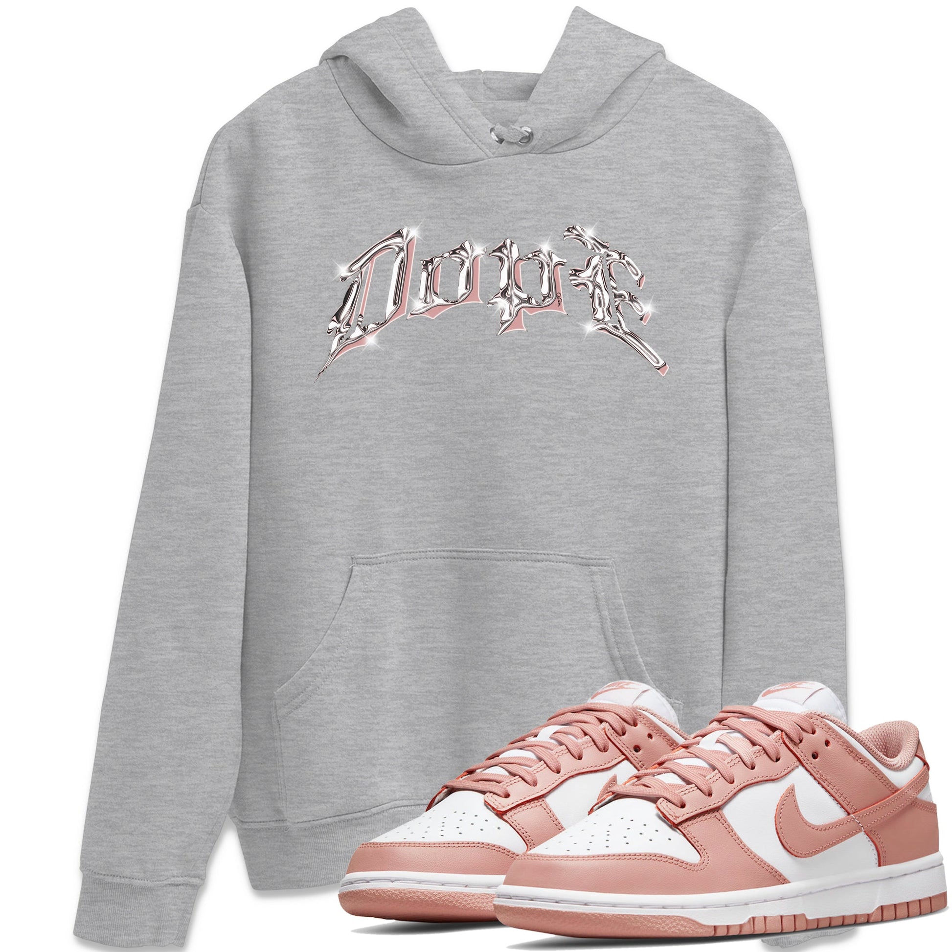 Dunk Rose Whisper shirt to match jordans Dope sneaker tees Nike Dunk LowRose Whisper SNRT Sneaker Release Tees Unisex Heather Grey 1 T-Shirt