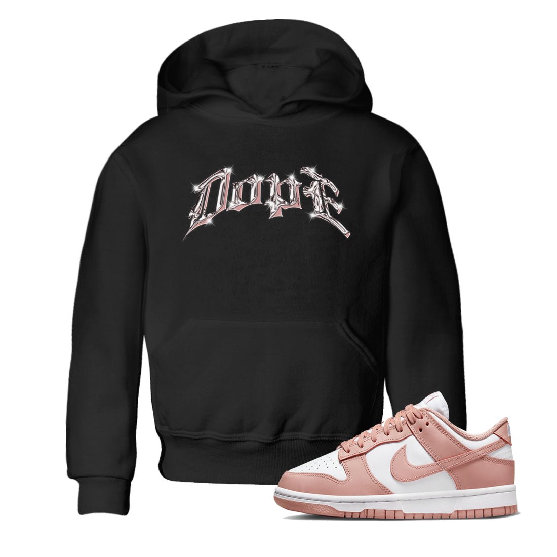 Dunk Rose Whisper shirt to match jordans Dope sneaker tees Nike Dunk LowRose Whisper SNRT Sneaker Release Tees Baby Toddler Black 1 T-Shirt