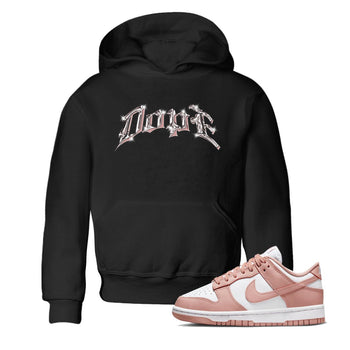 Dunk Rose Whisper shirt to match jordans Dope sneaker tees Nike Dunk LowRose Whisper SNRT Sneaker Release Tees Baby Toddler Black 1 T-Shirt