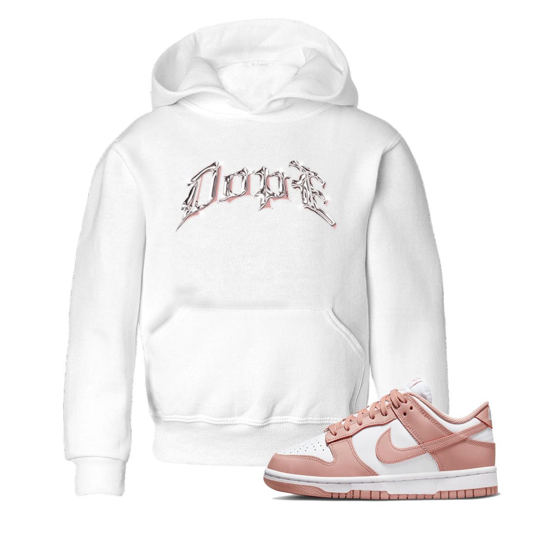 Dunk Rose Whisper shirt to match jordans Dope sneaker tees Nike Dunk LowRose Whisper SNRT Sneaker Release Tees Baby Toddler White 1 T-Shirt