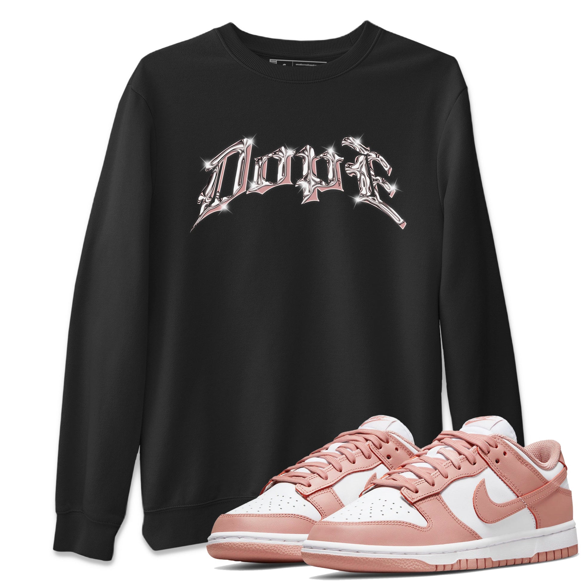 Dunk Rose Whisper shirt to match jordans Dope sneaker tees Nike Dunk LowRose Whisper SNRT Sneaker Release Tees Unisex Black 1 T-Shirt