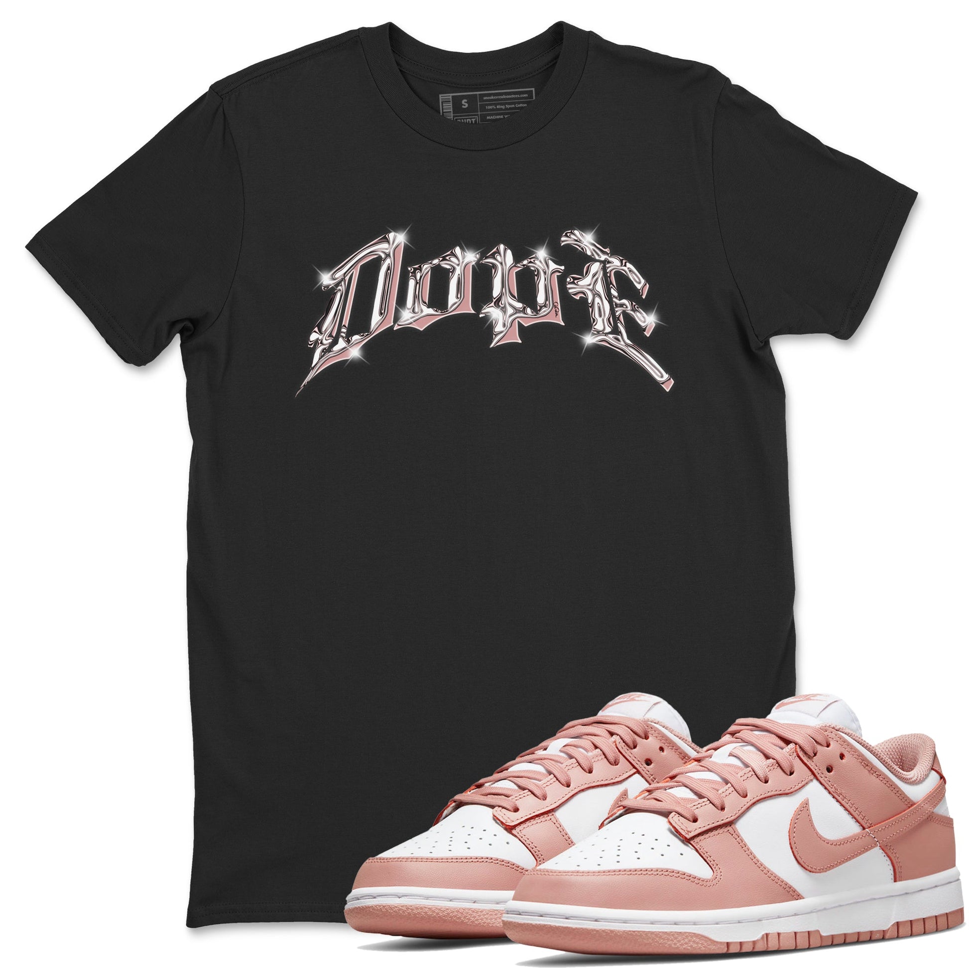 Dunk Rose Whisper shirt to match jordans Dope sneaker tees Nike Dunk LowRose Whisper SNRT Sneaker Release Tees Unisex Black 1 T-Shirt