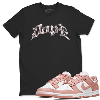 Dunk Rose Whisper shirt to match jordans Dope sneaker tees Nike Dunk LowRose Whisper SNRT Sneaker Release Tees Unisex Black 1 T-Shirt