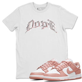 Dunk Rose Whisper shirt to match jordans Dope sneaker tees Nike Dunk LowRose Whisper SNRT Sneaker Release Tees Unisex White 1 T-Shirt