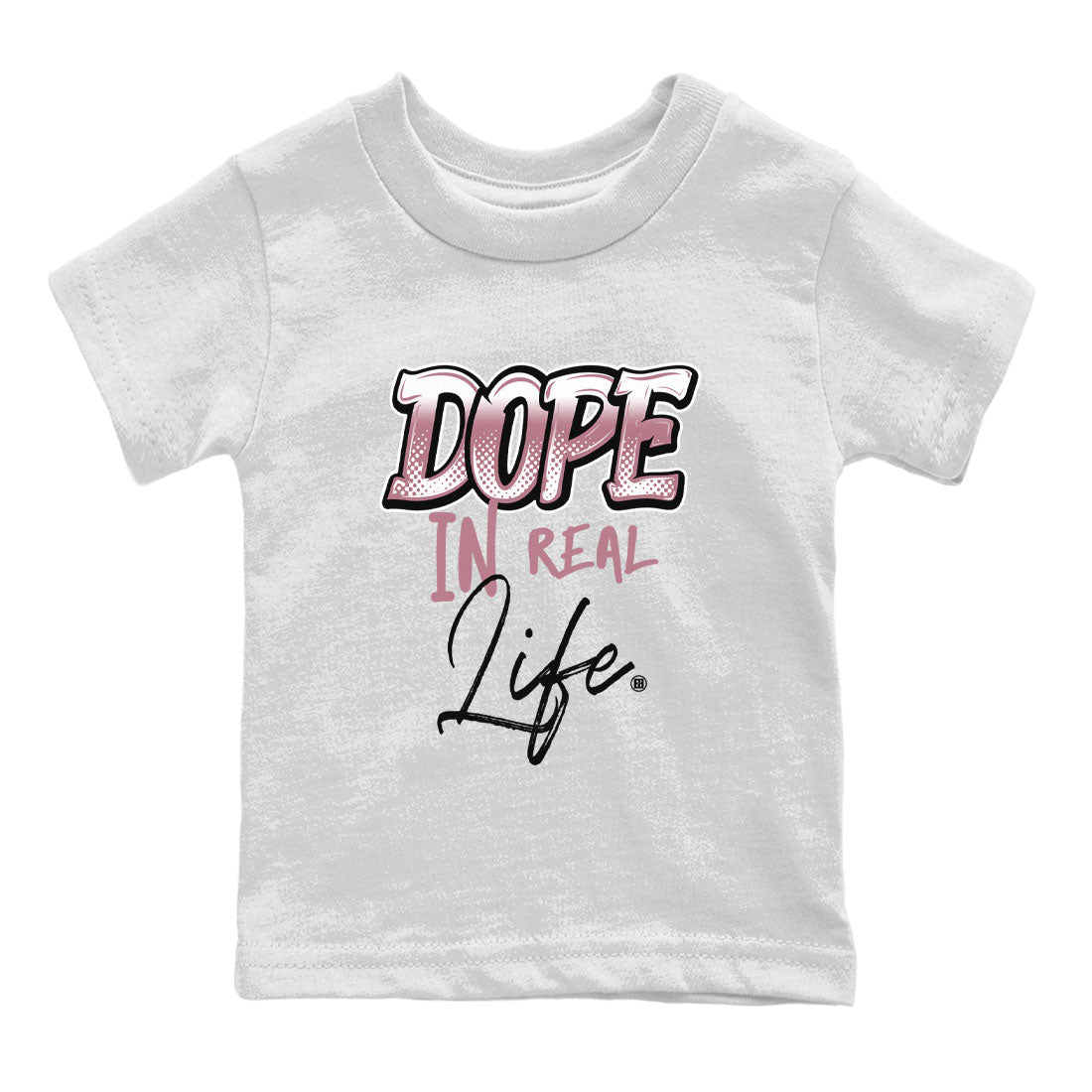 Air Jordan 1 High OG WMNS Mauve shirt to match jordans Dope In Real Life sneaker tees Air Jordan 1 Mauve SNRT Sneaker Release Tees Baby Toddler White 2 T-Shirt