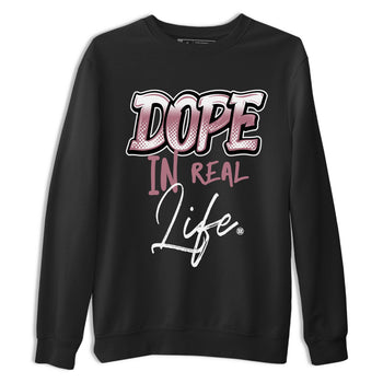 Air Jordan 1 High OG WMNS Mauve shirt to match jordans Dope In Real Life sneaker tees Air Jordan 1 Mauve SNRT Sneaker Release Tees Unisex Black 2 T-Shirt