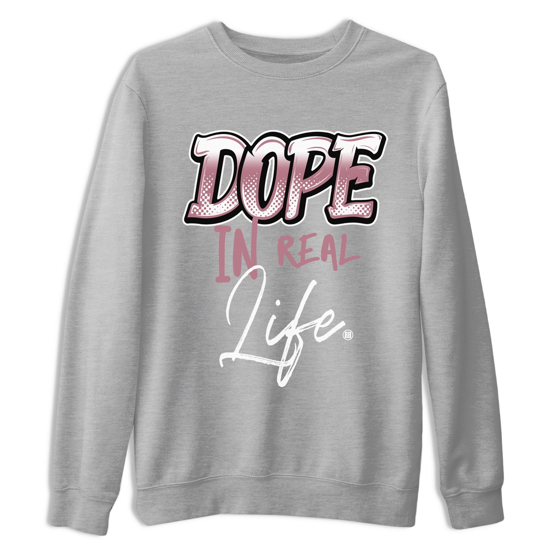 Air Jordan 1 High OG WMNS Mauve shirt to match jordans Dope In Real Life sneaker tees Air Jordan 1 Mauve SNRT Sneaker Release Tees Unisex Heather Grey 2 T-Shirt