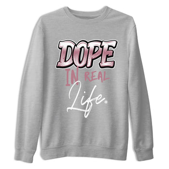 Air Jordan 1 High OG WMNS Mauve shirt to match jordans Dope In Real Life sneaker tees Air Jordan 1 Mauve SNRT Sneaker Release Tees Unisex Heather Grey 2 T-Shirt