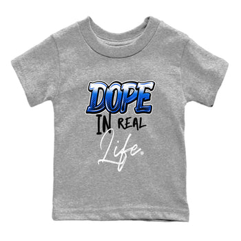 Jordan 1 High OG Royal Reimagined shirt to match jordans Dope In Real Life sneaker tees Air Jordan 1 Royal Reimagined SNRT Sneaker Release Tees Crew Neck T-ShirtBaby Toddler Heather Grey 2 T-Shirt