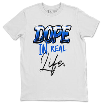 Jordan 1 High OG Royal Reimagined shirt to match jordans Dope In Real Life sneaker tees Air Jordan 1 Royal Reimagined SNRT Sneaker Release Tees Crew Neck T-ShirtUnisex White 2 T-Shirt