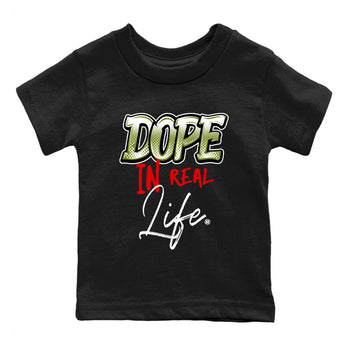 Air Jordan 1 Travis Scott Olive Sneaker Match Tees Dope In Real Life Sneaker Tees Air Jordan 1 Low x Travis Scott x Olive Sneaker Release Tees Kids Shirts Black 2